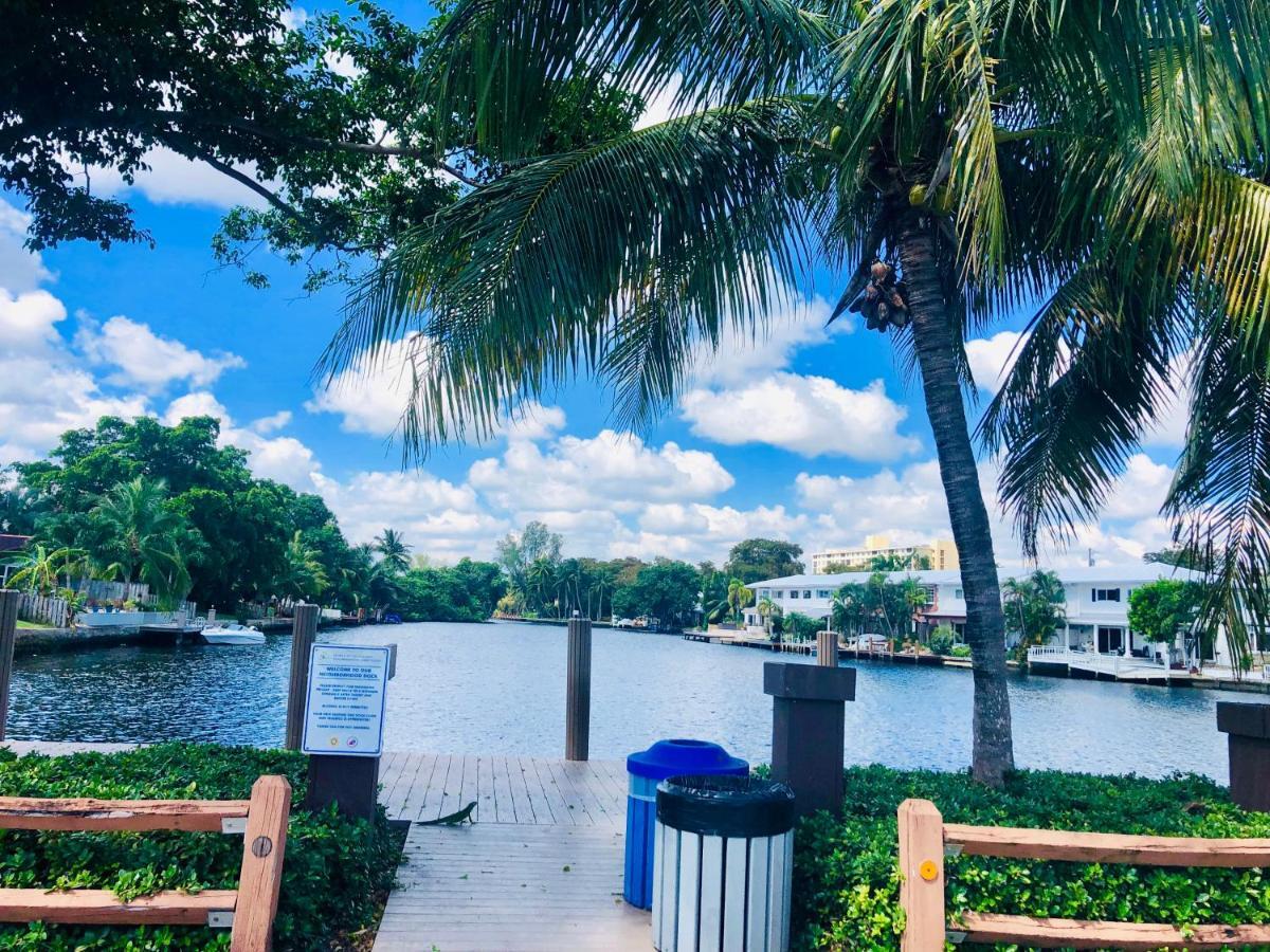 One bedroom apt with private patio near Fort Lauderdale beach Buitenkant foto